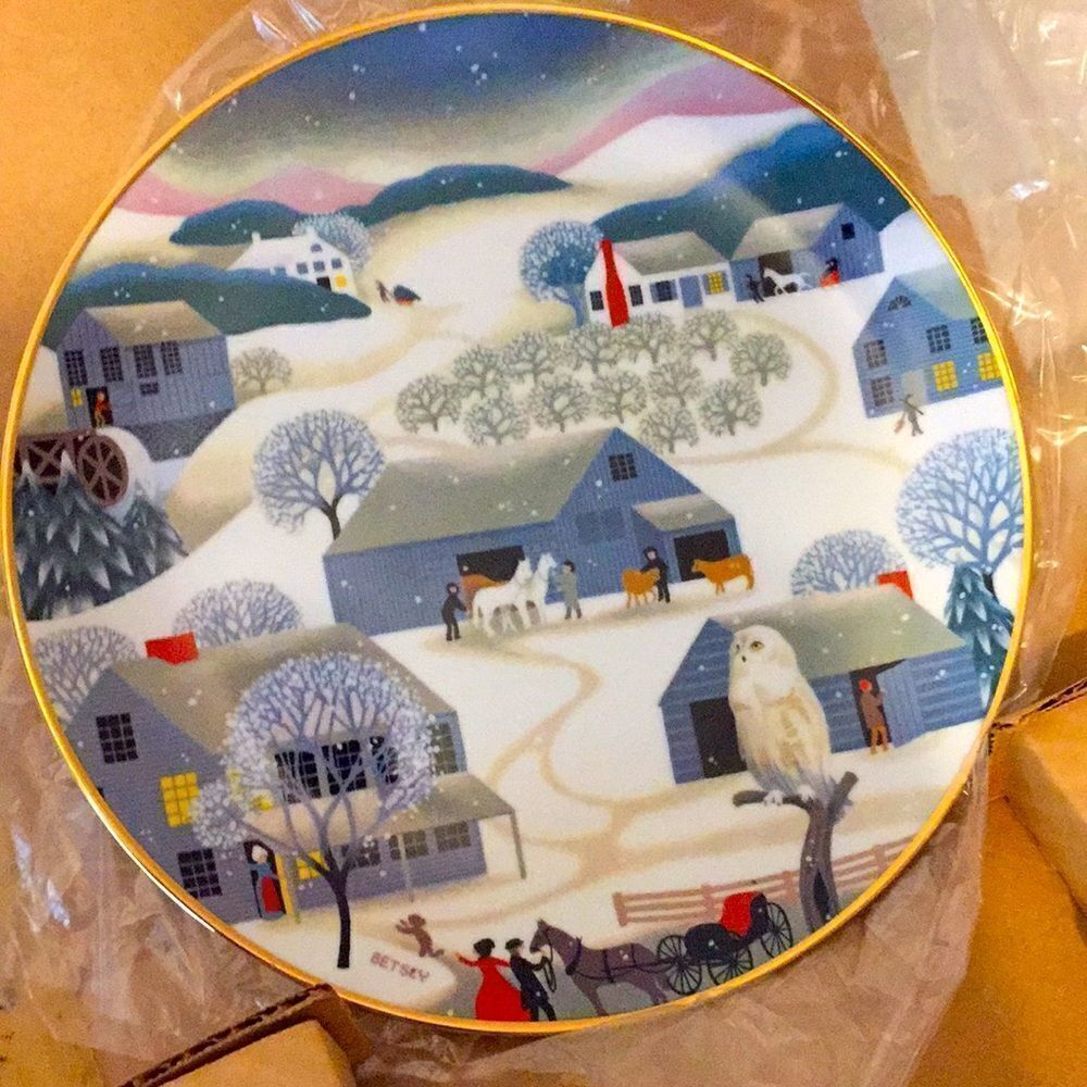Betsy Bates Christmas Plate